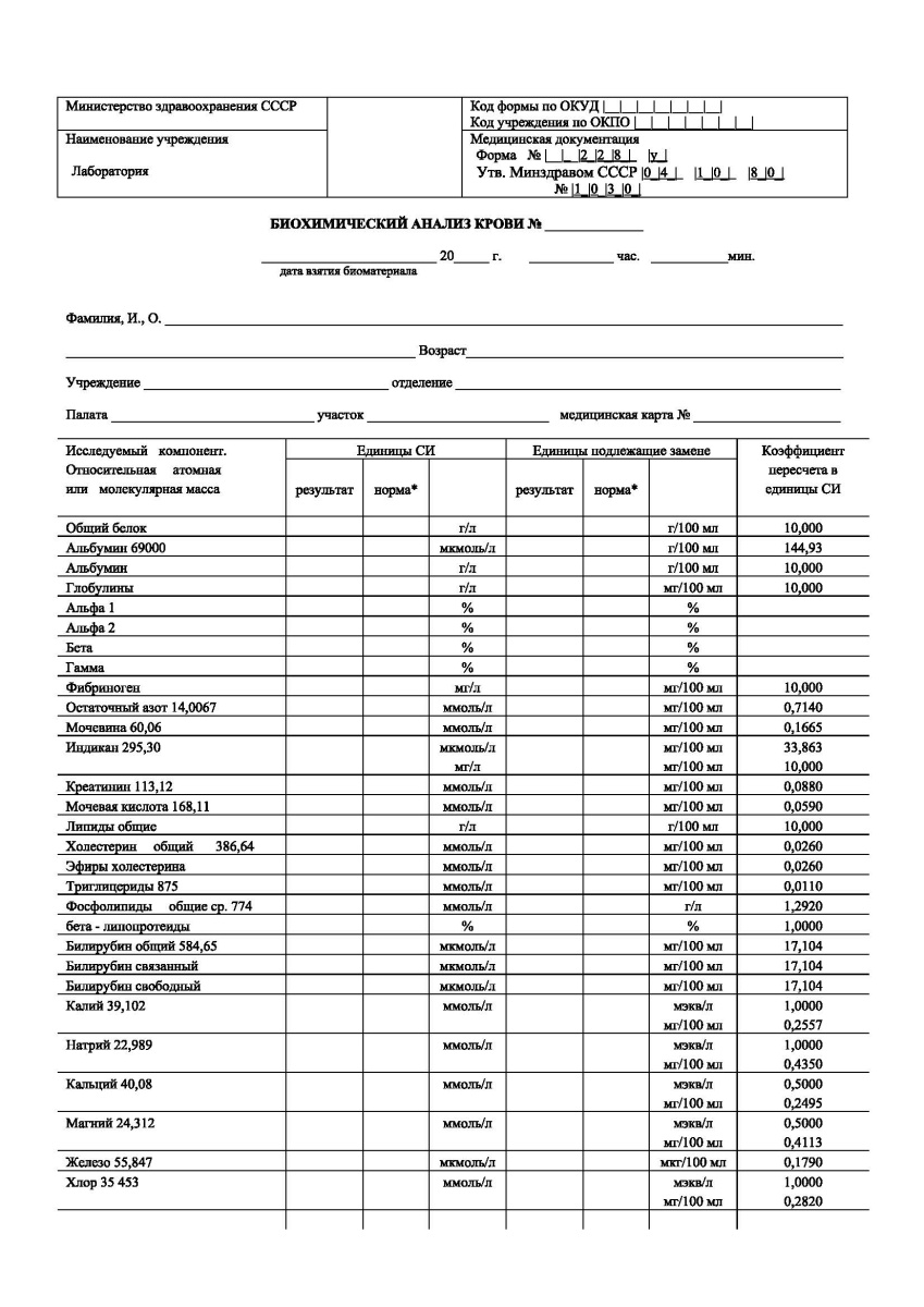 Образец медицинской справки