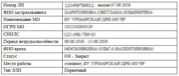 Образец медицинской справки